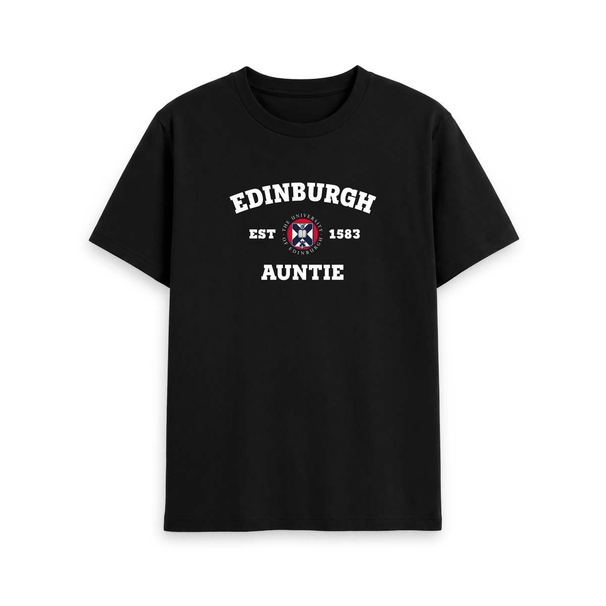 Black Printed T-shirt Front