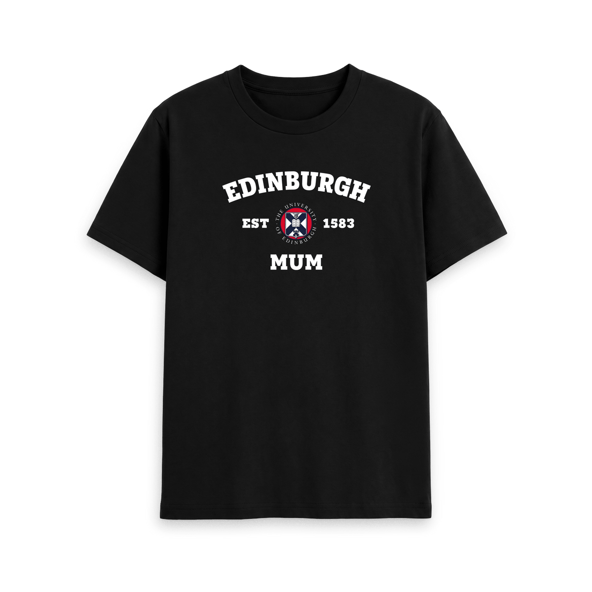 Black Printed T-shirt Front
