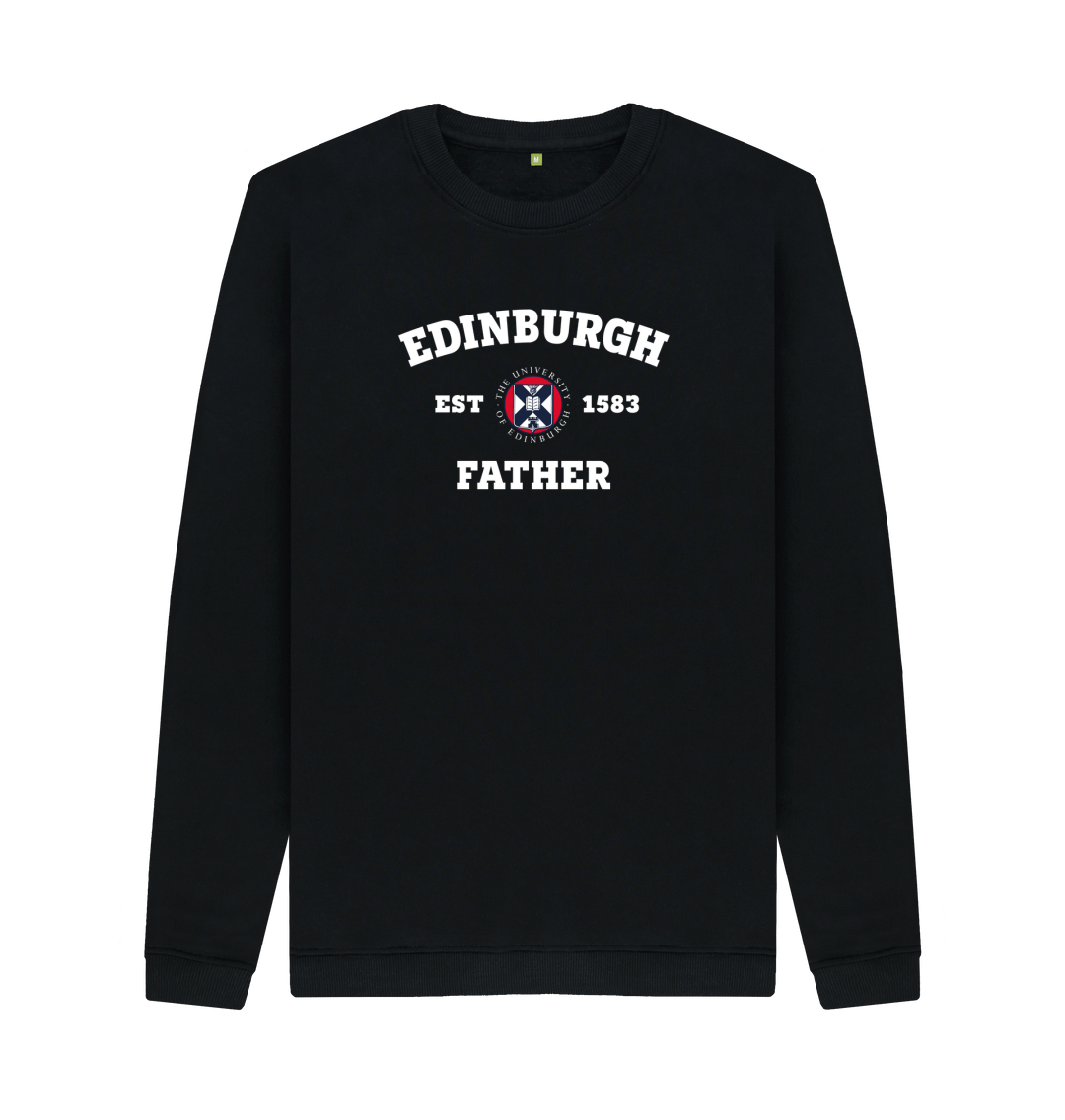 Black Printed Sweater Front