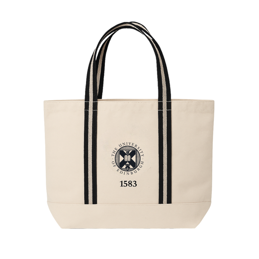 Embroidered Boat Tote Bag