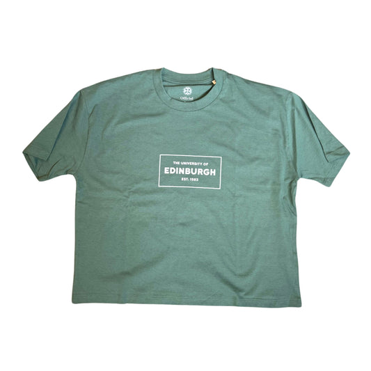 Cropped Box Design T-Shirt