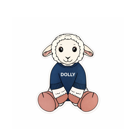 Wooden Dolly the Sheep Magnet