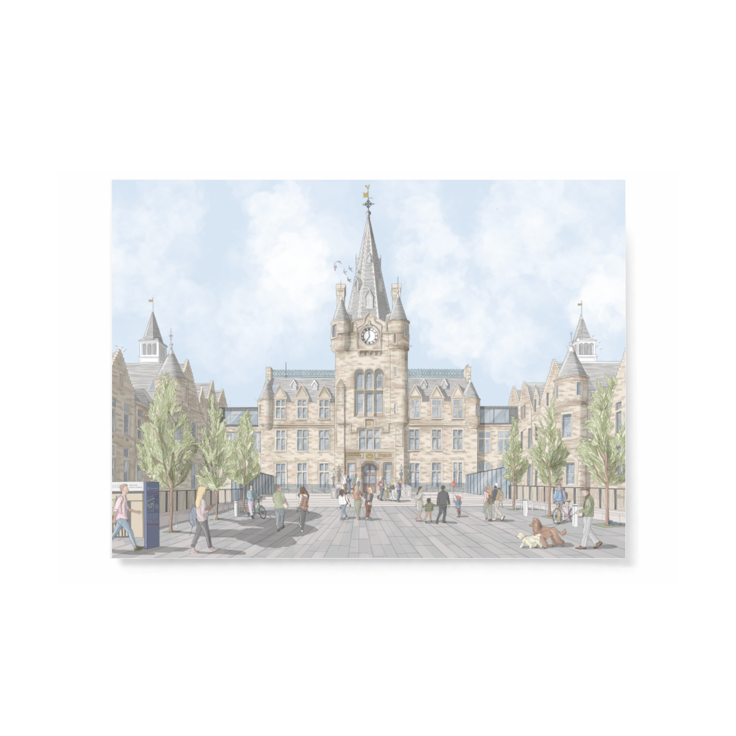 Edinburgh Futures Institute Illustrated Postcard