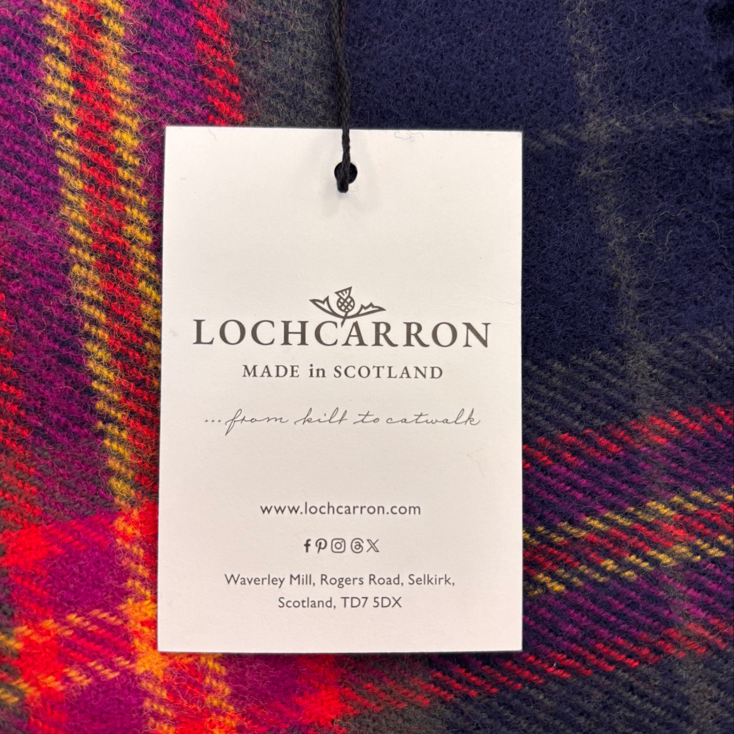 EMS Tartan Lambswool Scarf