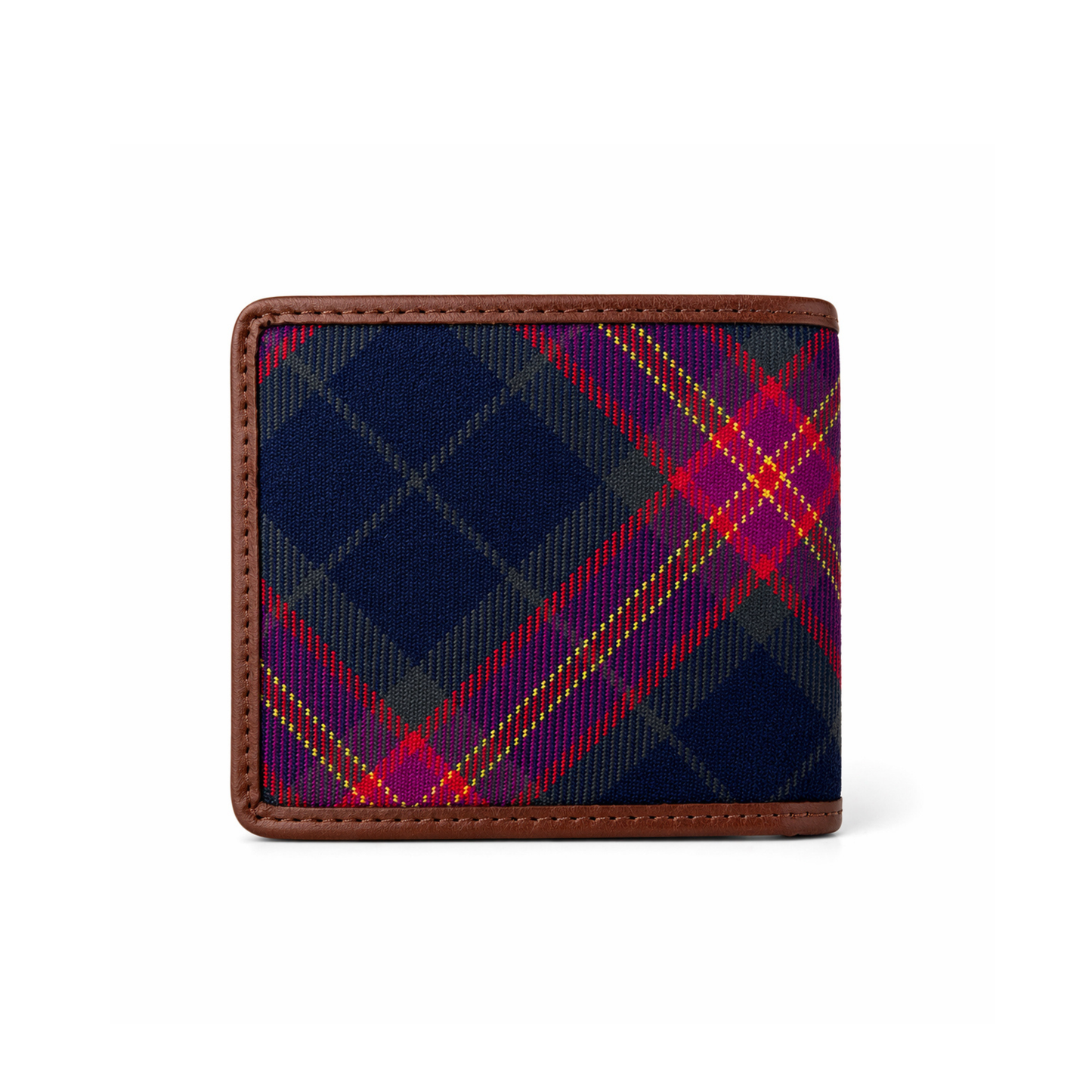 EMS Tartan and Leather Wallet