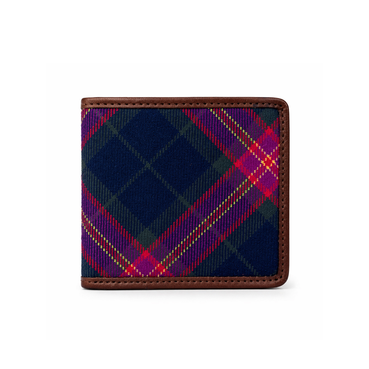 EMS Tartan and Leather Wallet