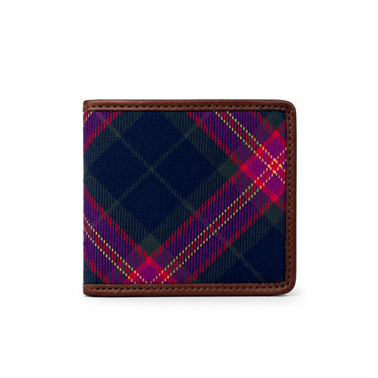EMS Tartan and Leather Wallet