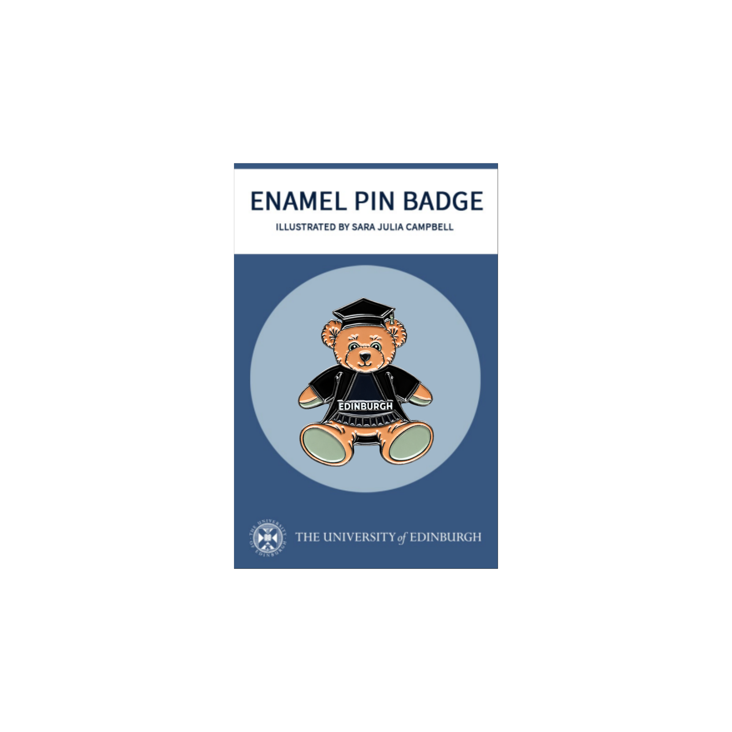 Edinbear with Graduation Outfit Pin Badge