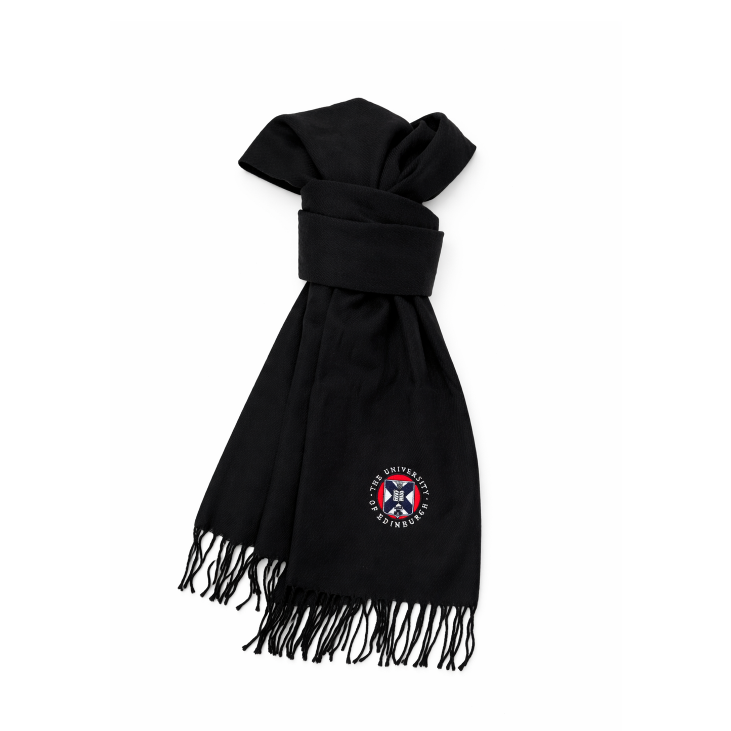 Embroidered Crest University Scarf