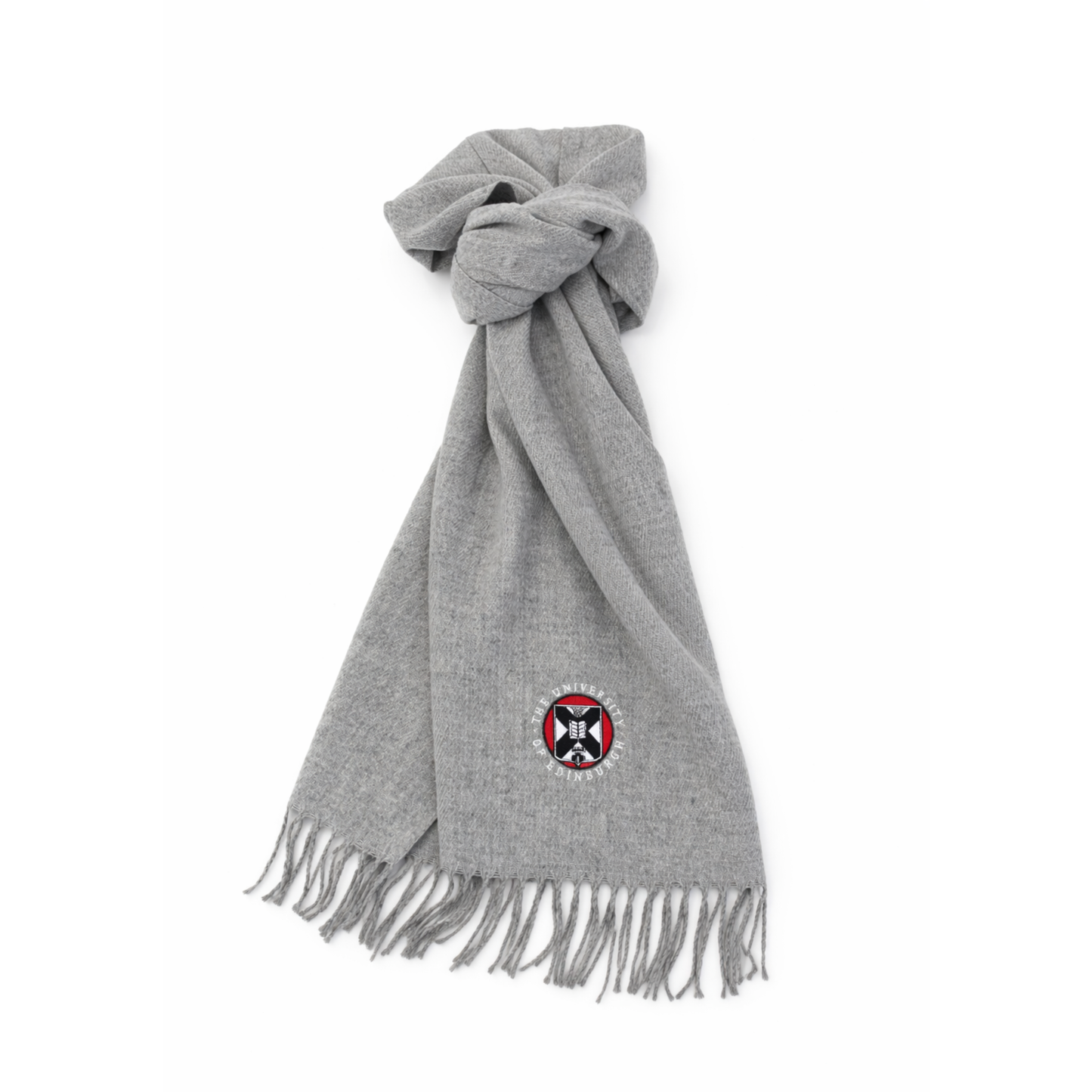 Embroidered Crest University Scarf