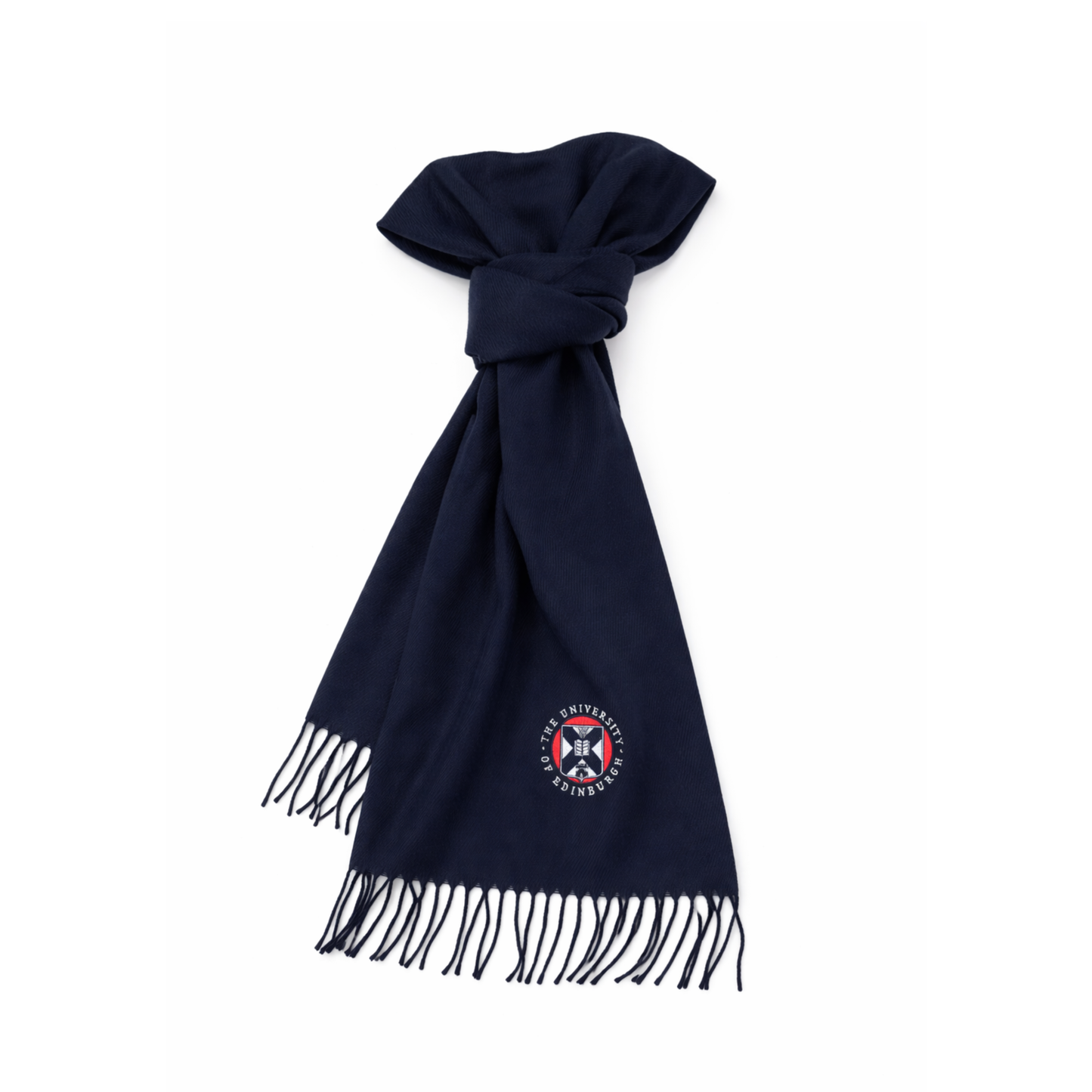 Embroidered Crest University Scarf