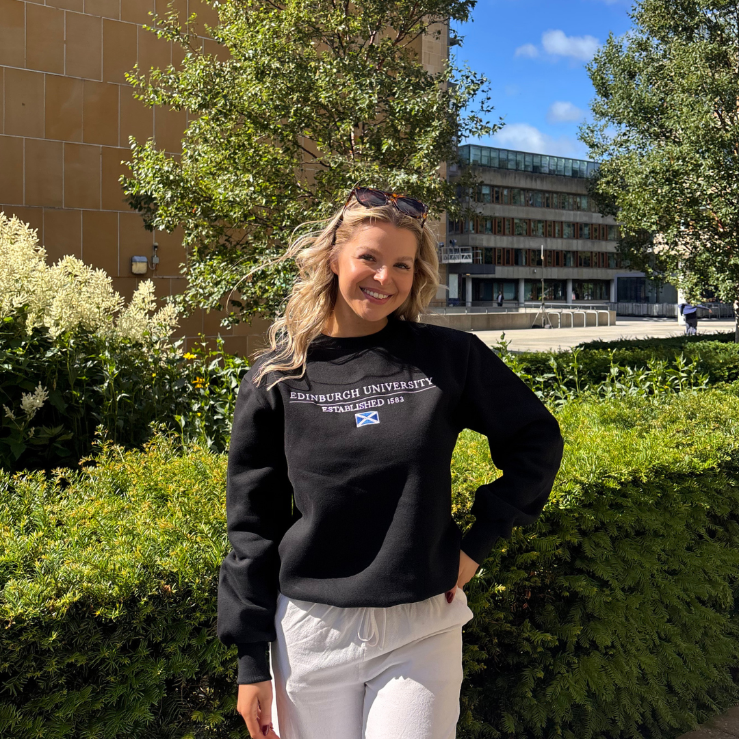 Embroidered Flag Sweatshirt