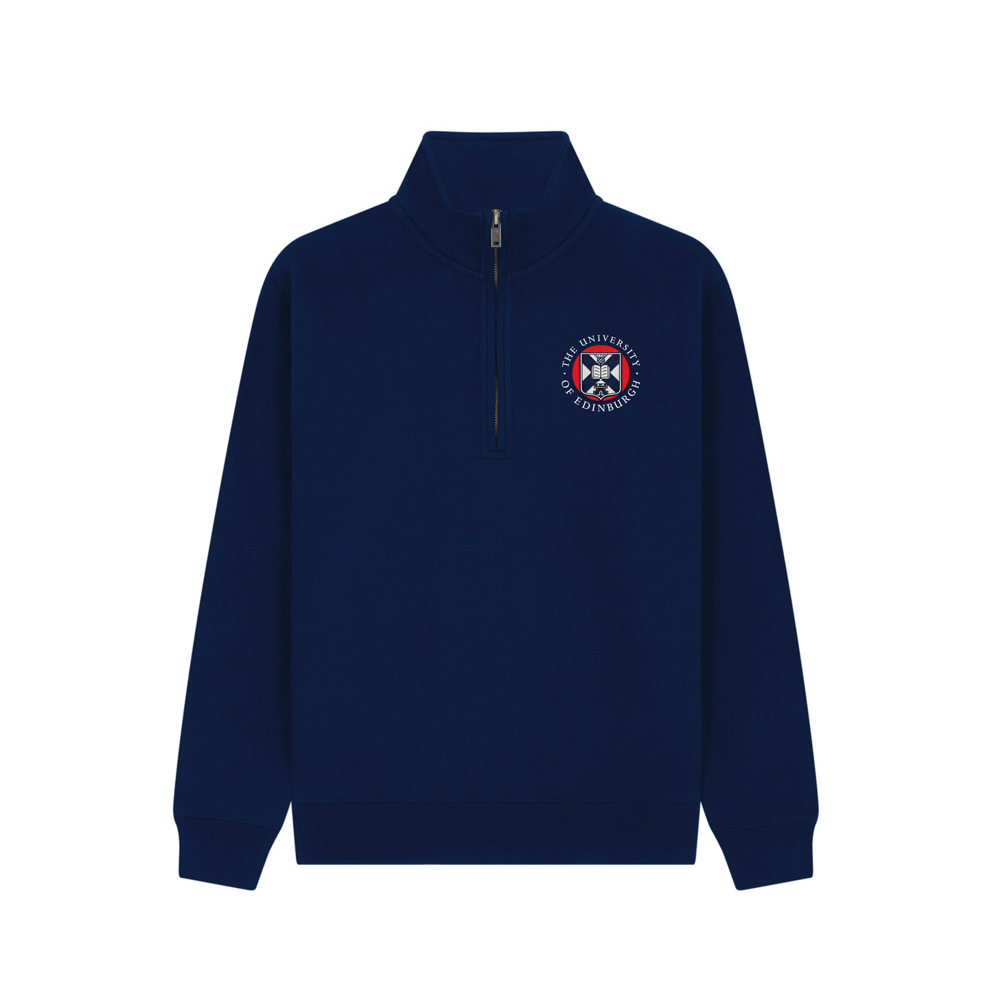 Embroidered Quarter Zip Sweatshirt