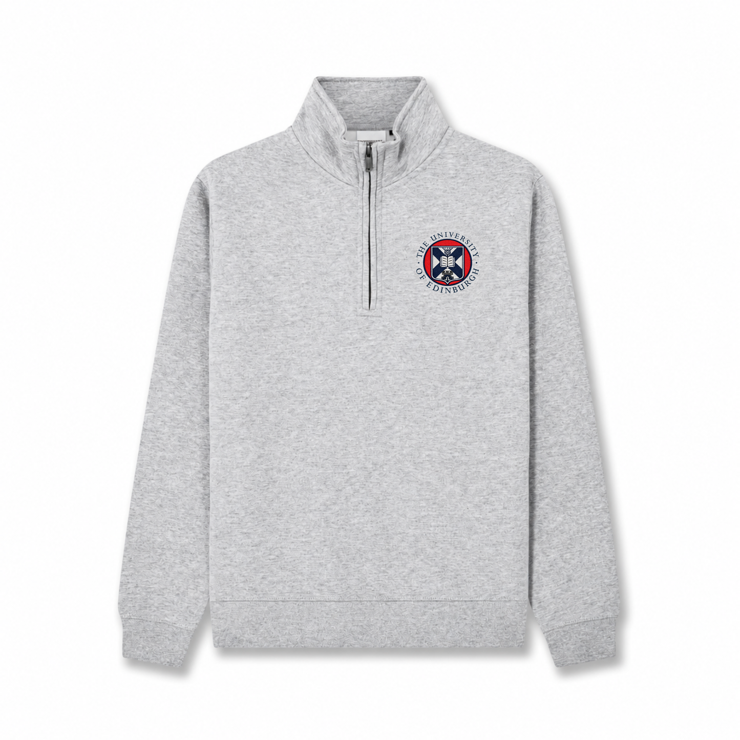 Embroidered Quarter Zip Sweatshirt