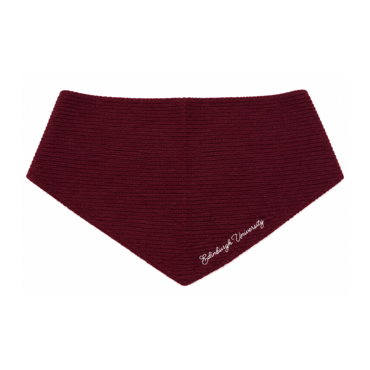 Embroidered University Triangle Scarf