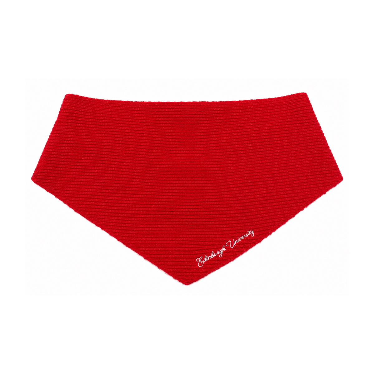 Embroidered University Triangle Scarf