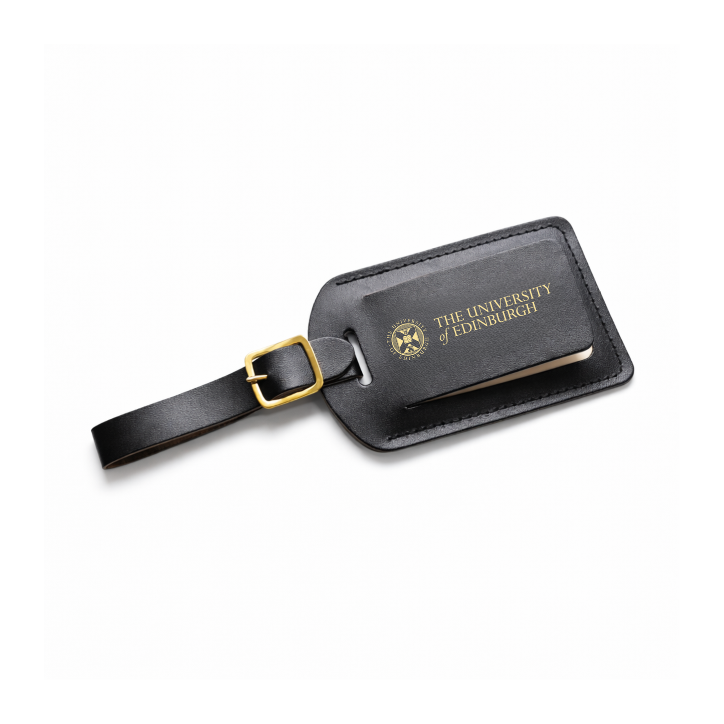 Old College Leather Luggage Tag