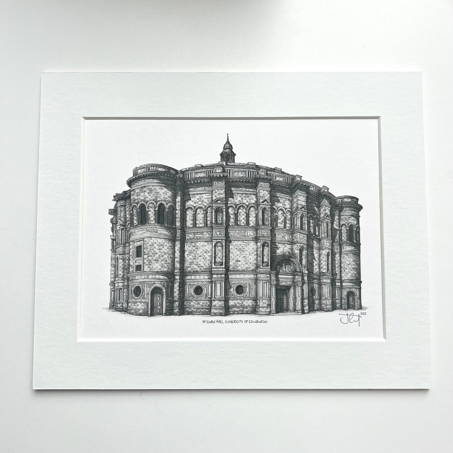 Architectural Print and Mount by Jennifer Court