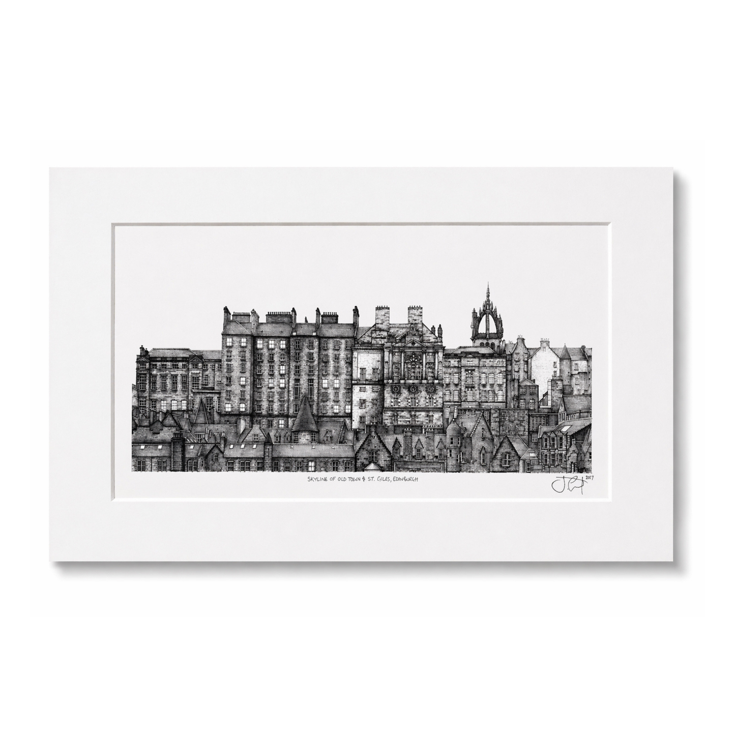 Architectural Print and Mount by Jennifer Court