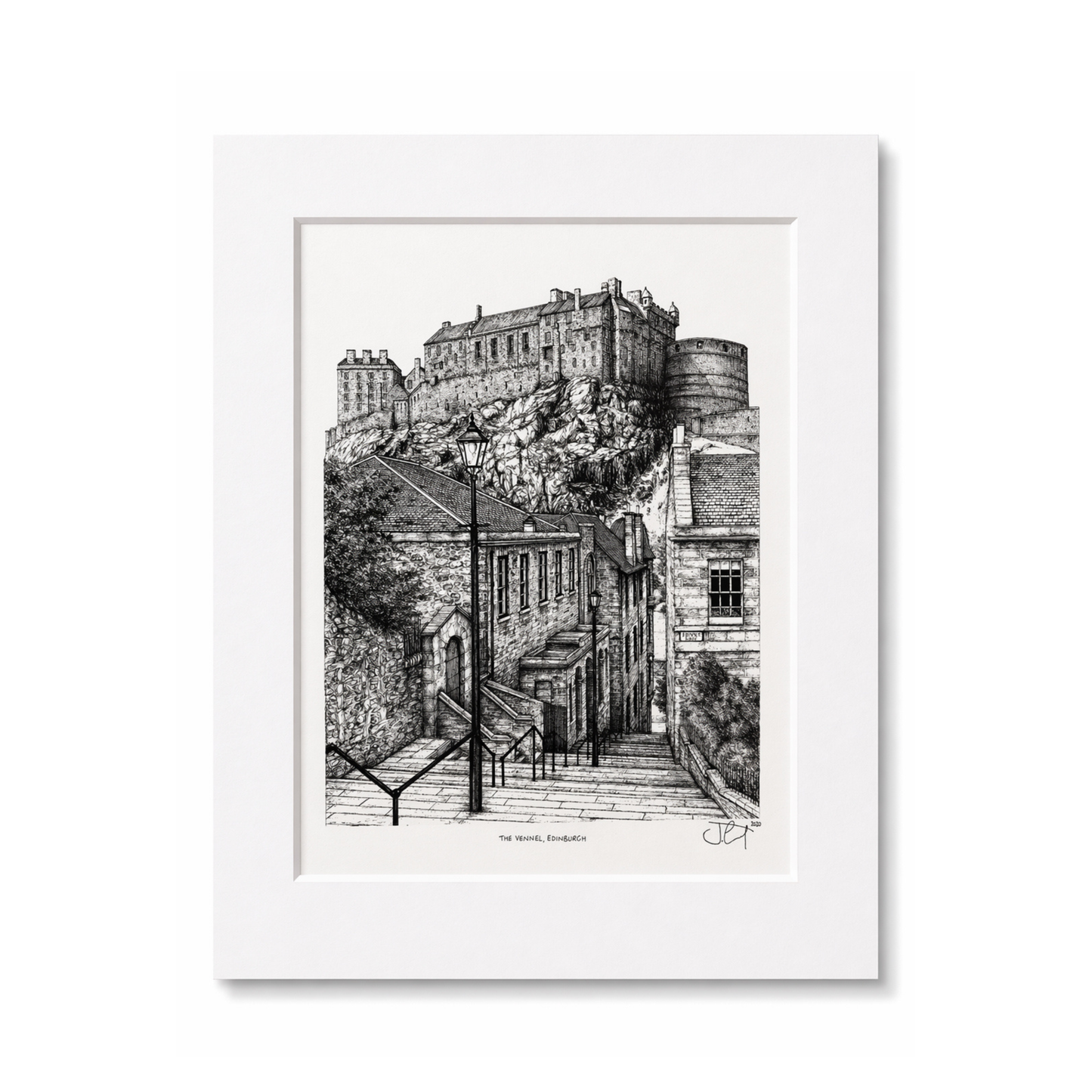 Architectural Print and Mount by Jennifer Court
