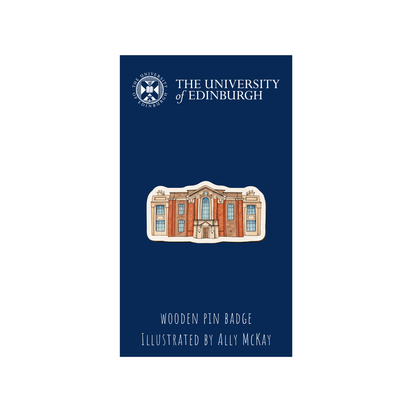 Wooden Buildings Pin Badge