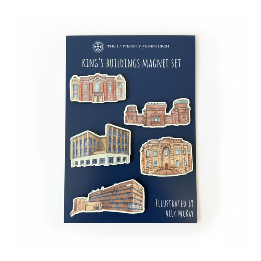 King's Buildings Wooden Magnet Set