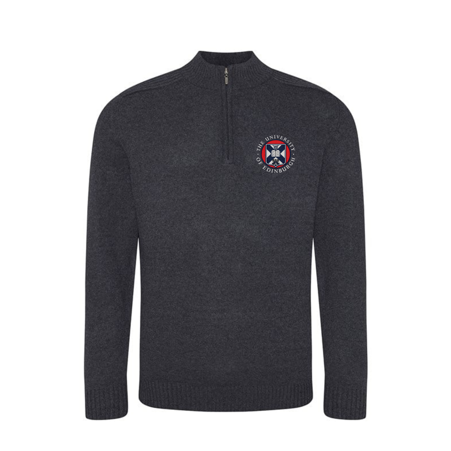 Knitted Quarter Zip Sweatshirt