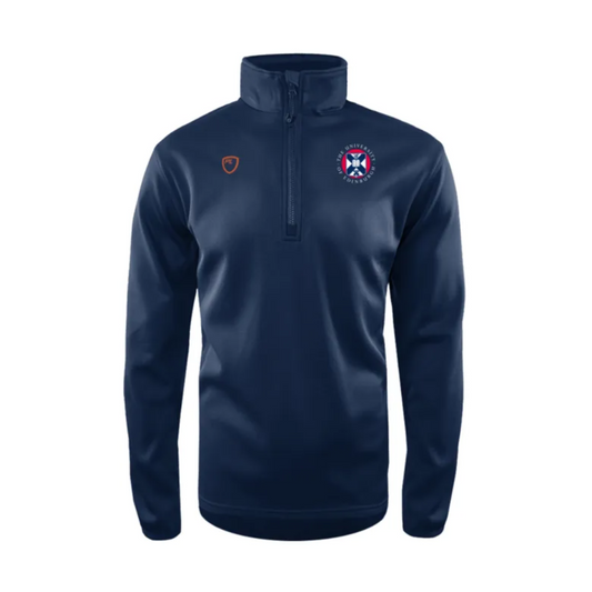 PlayerLayer logo on the left and the University crest embroidered on the right. 