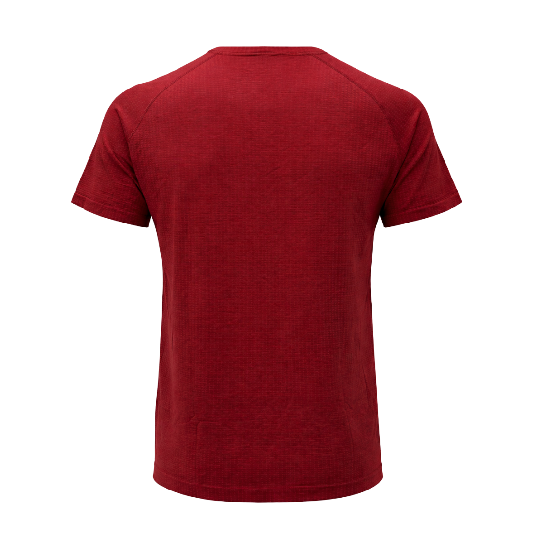 Metal Vent Tech Short-Sleeve Shirt (Oxford Red/Burgundy Bay)