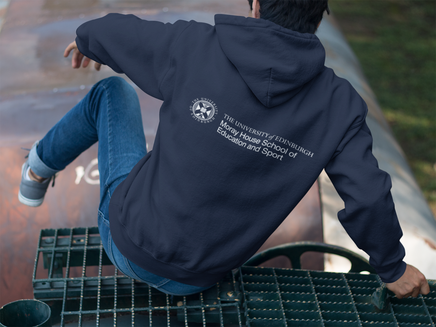 Moray House School of Education and Sport Embroidered Zip Hoodie
