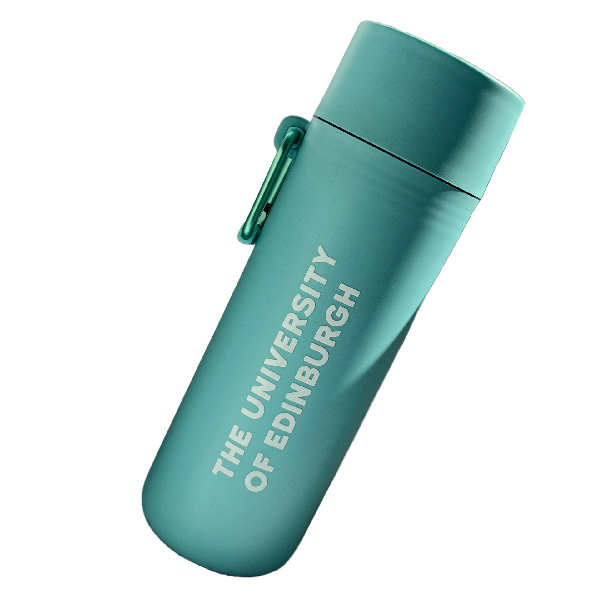 Swheat Water Bottle in Light Blue with University of Edinburgh text in white.