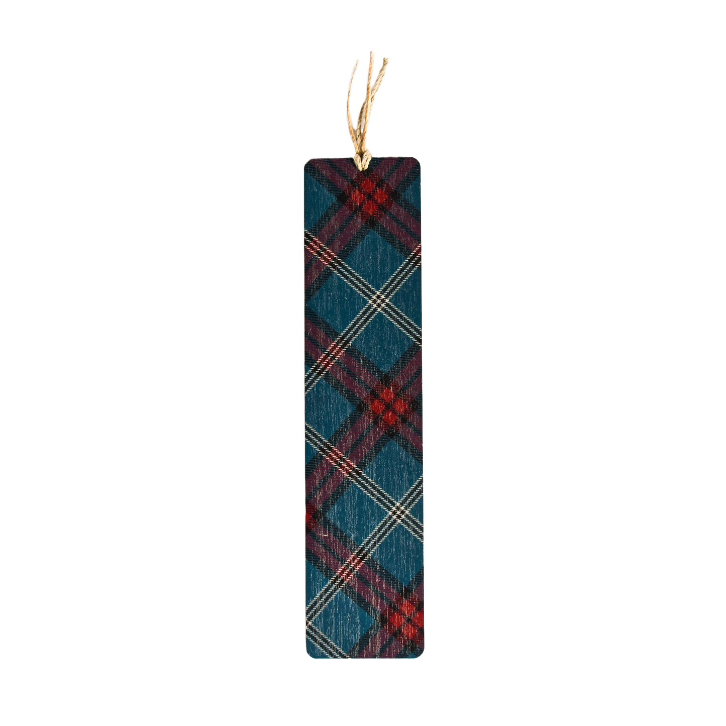 Wooden Tartan Bookmark