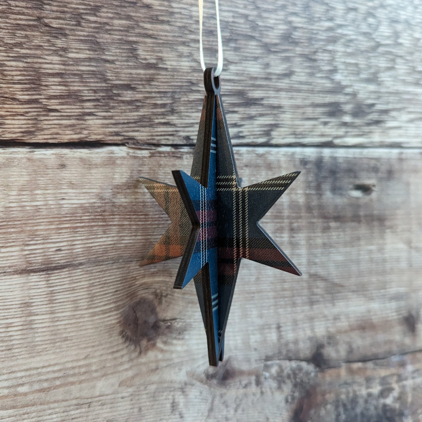 3D Tartan Star Decoration