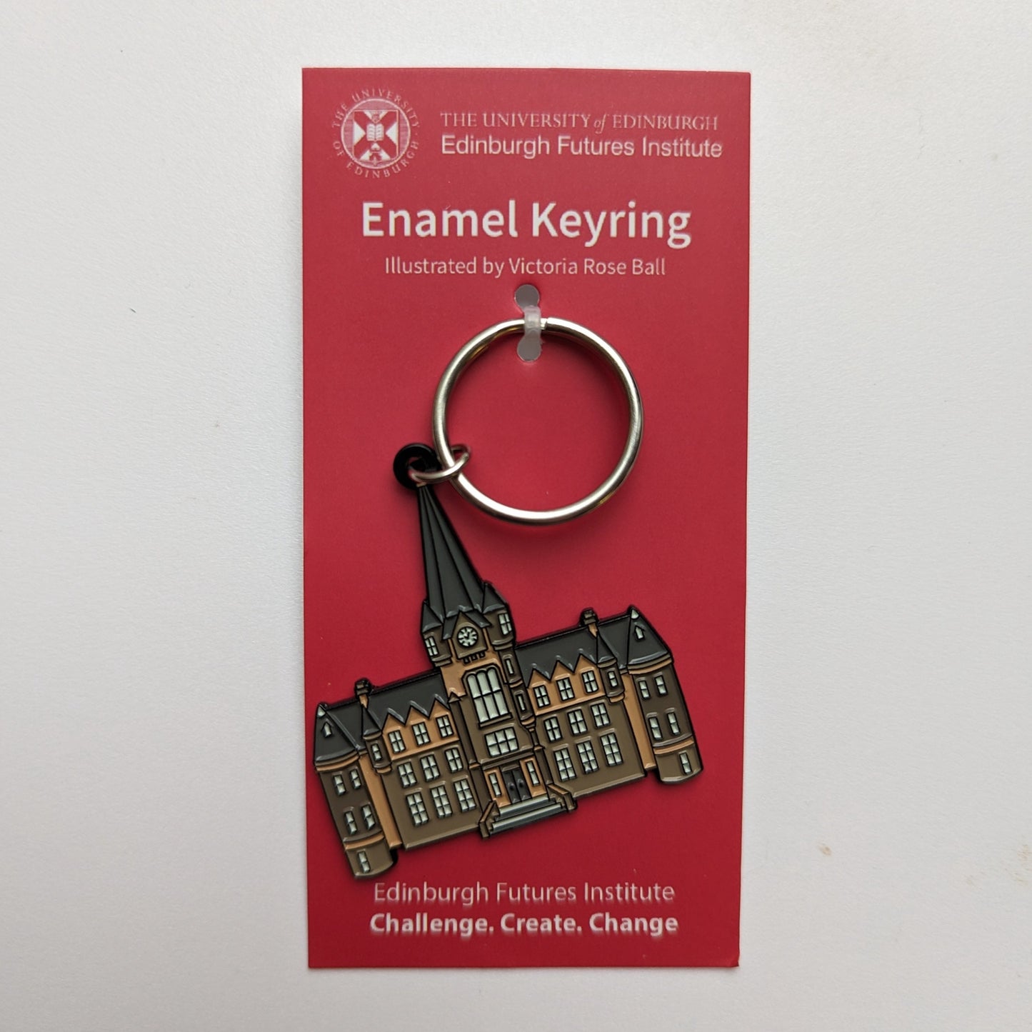 Enamel keyring of the Edinburgh Futures Institute