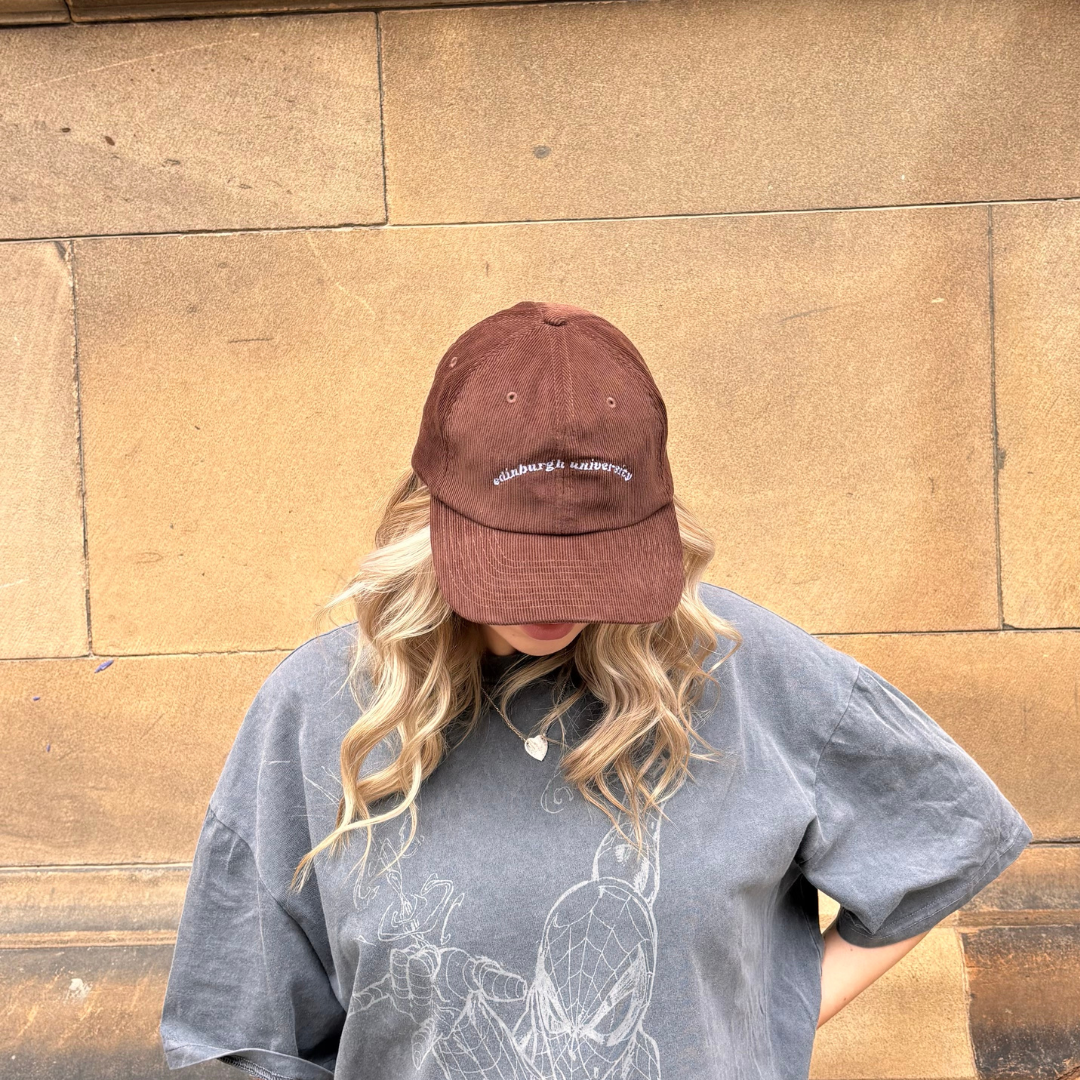 Retro Edinburgh Corduroy Baseball Cap