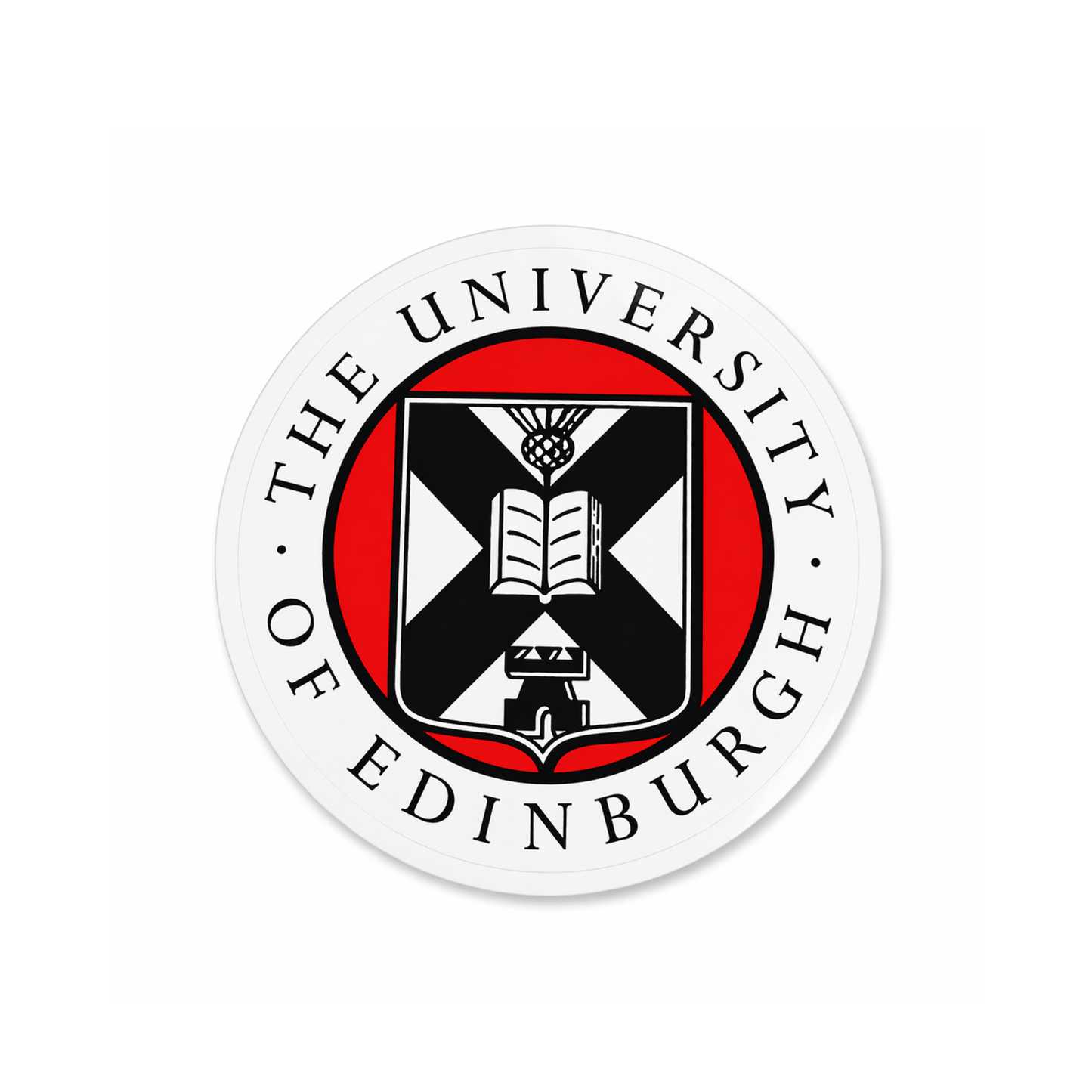 Round Crest Laptop Sticker