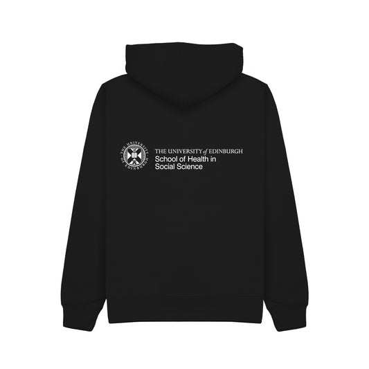 School of  Health in Social Science Embroidered Zip Hoodie