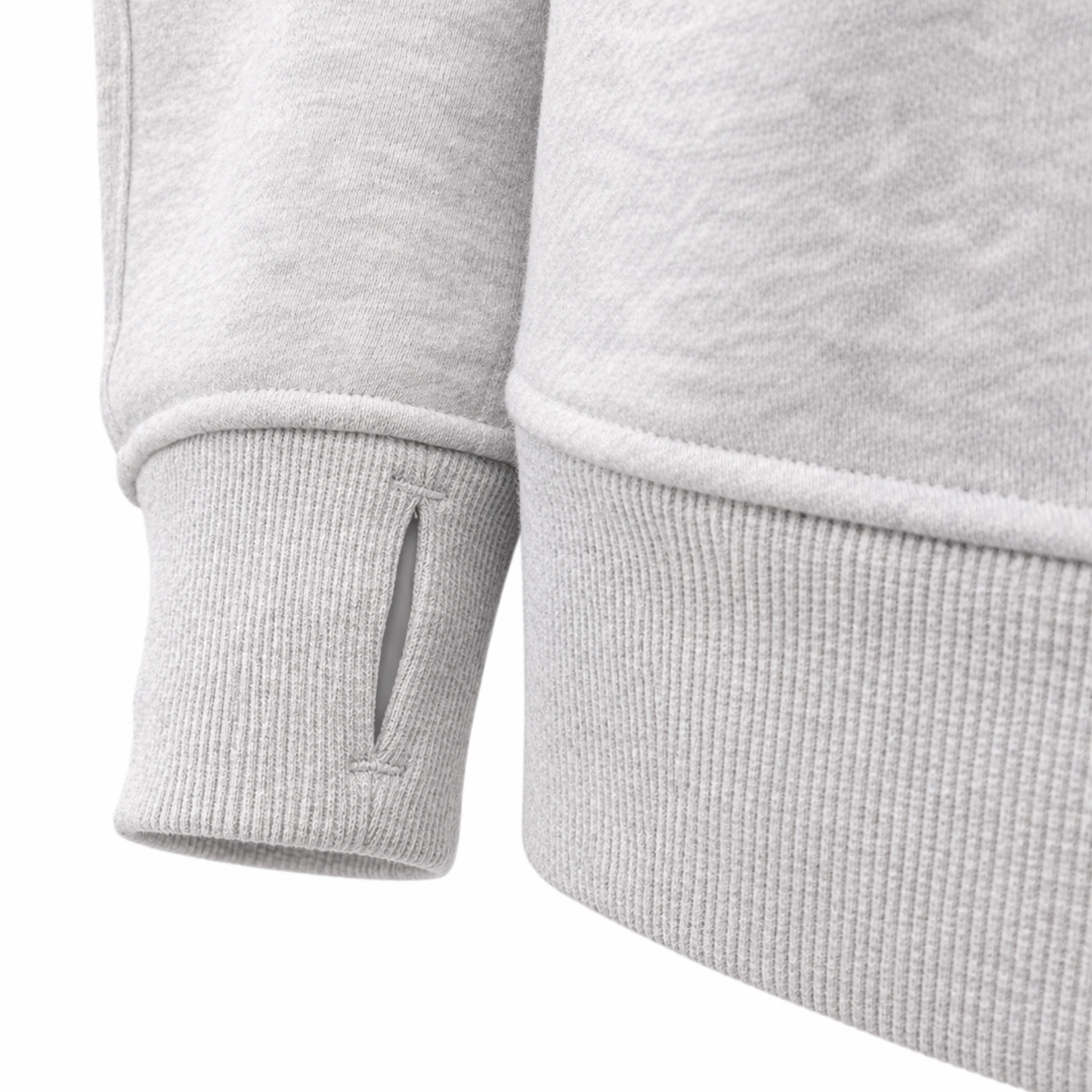 Scuba Oversized Funnel Neck Half Zip (Ultralight Grey)