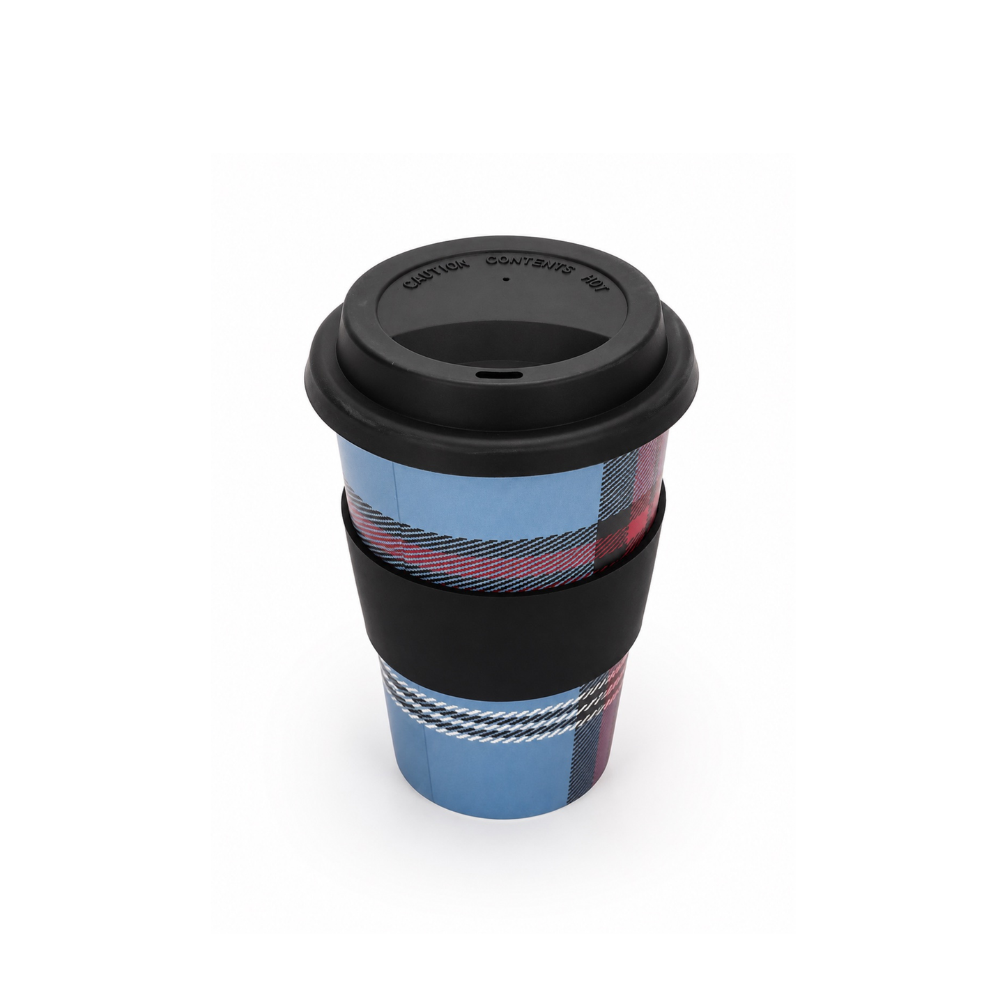 Tartan Bamboo Coffee Cup