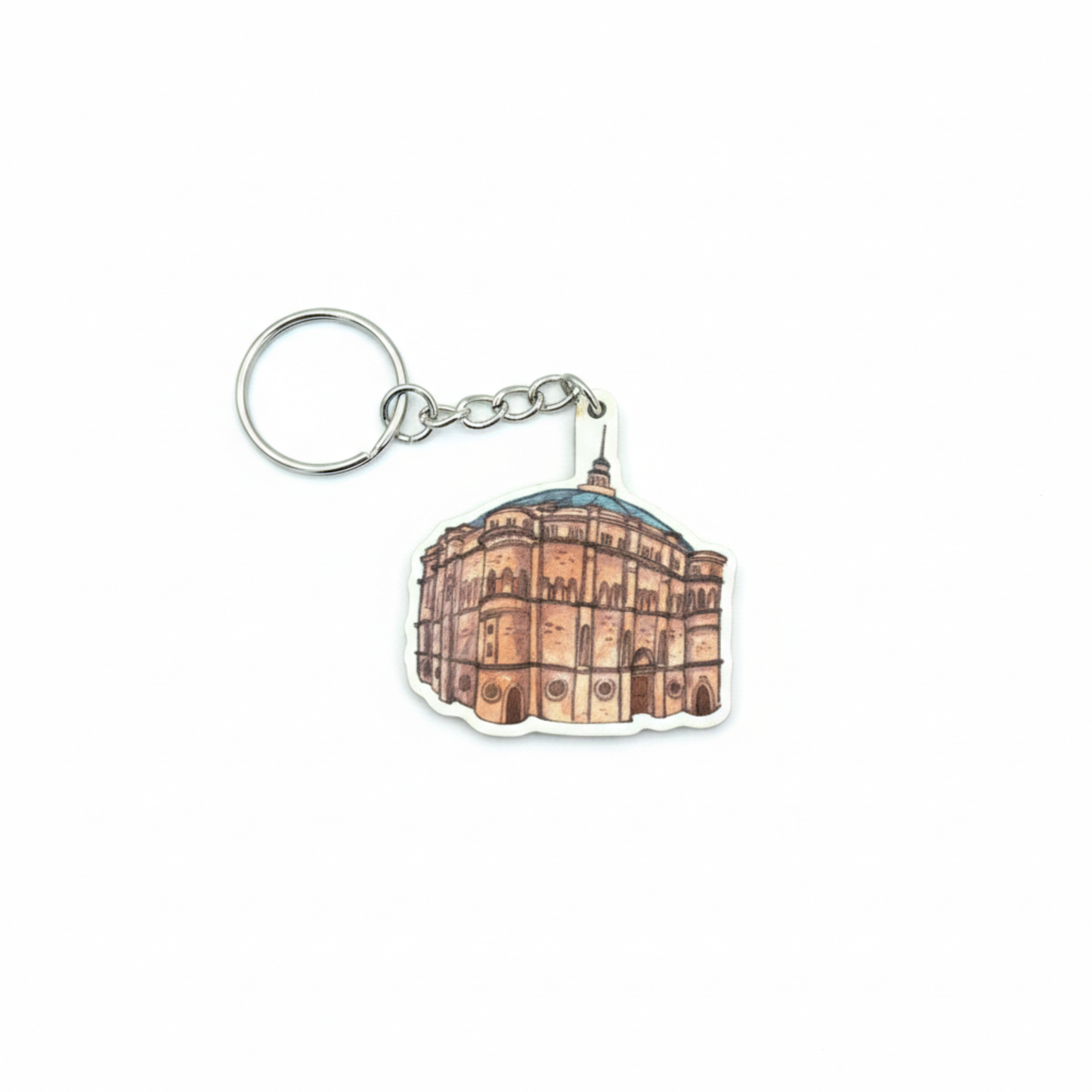 Wooden Buildings Keyring