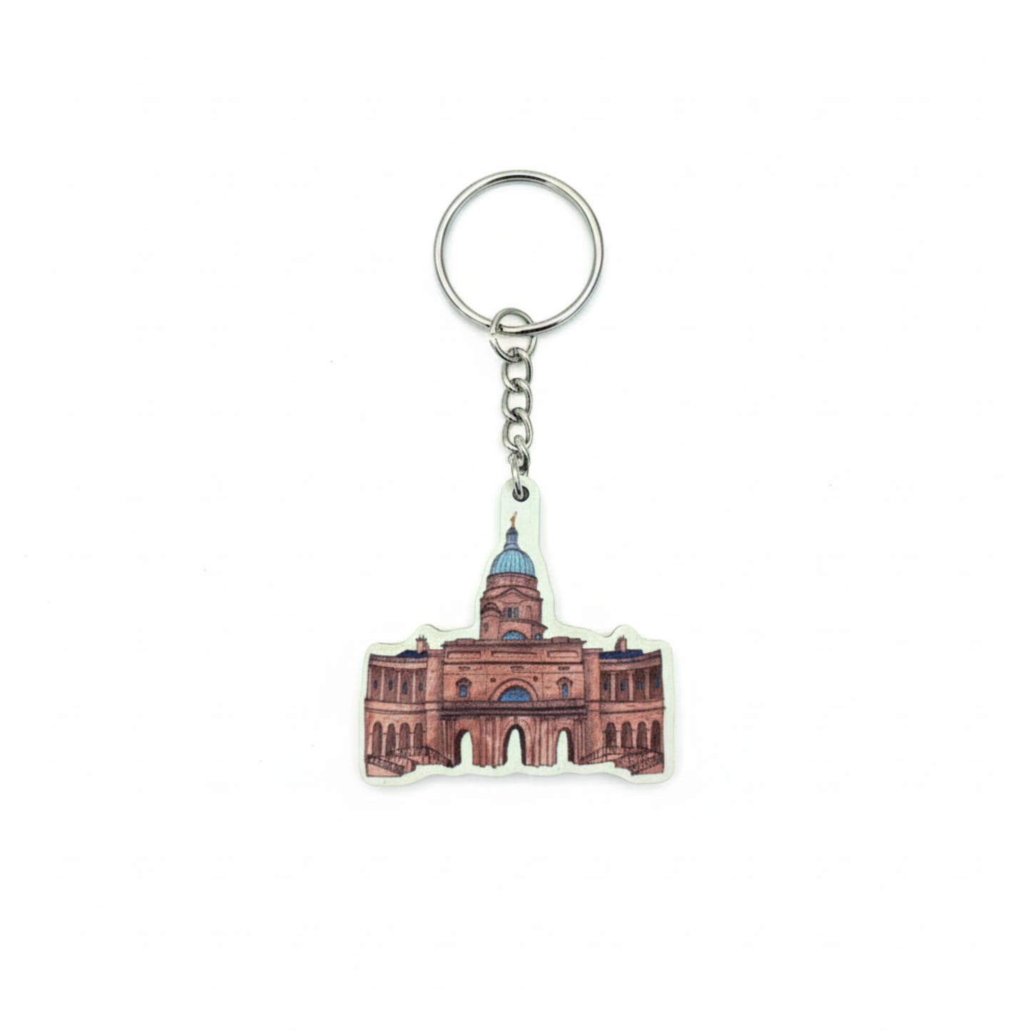 Wooden Buildings Keyring