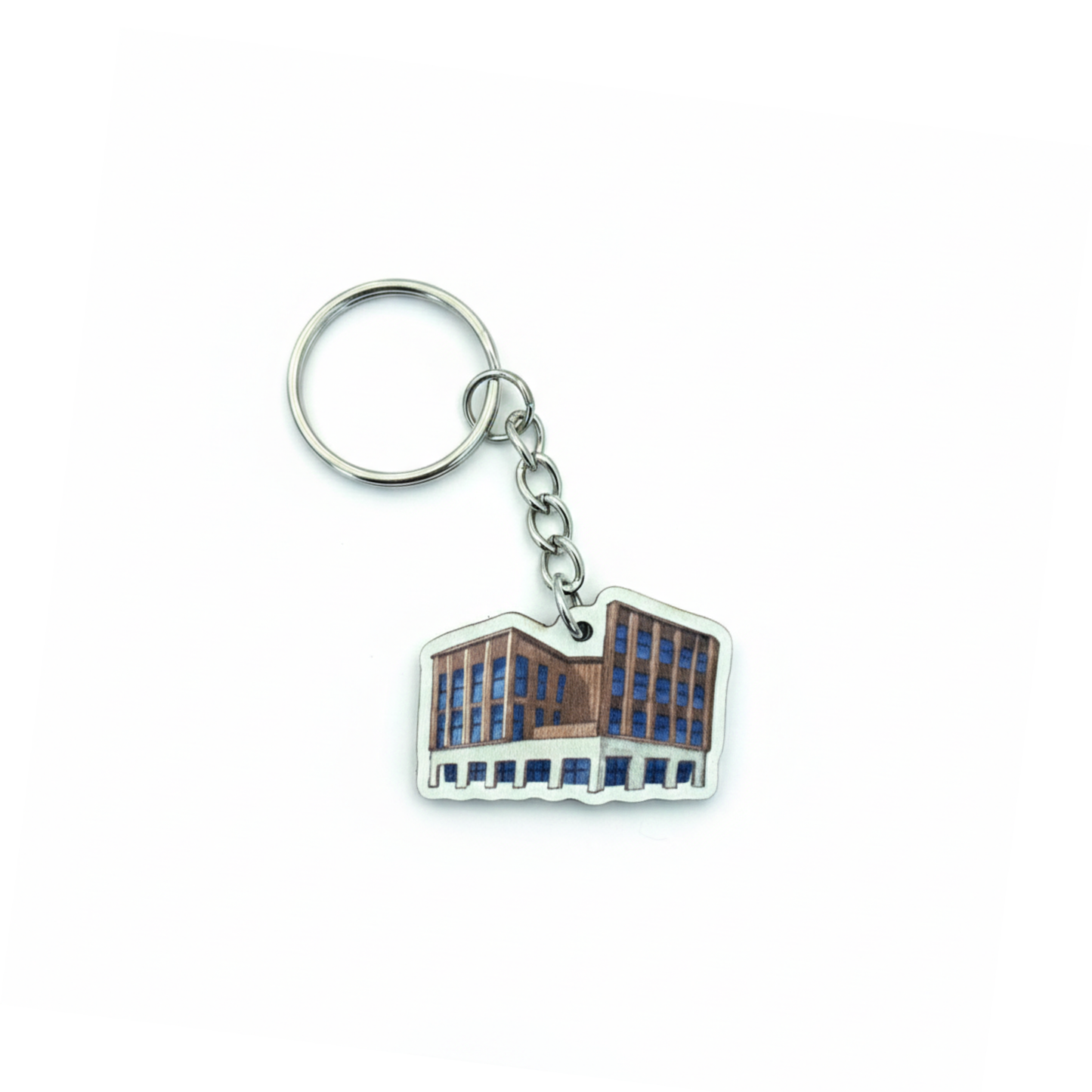 Wooden Buildings Keyring