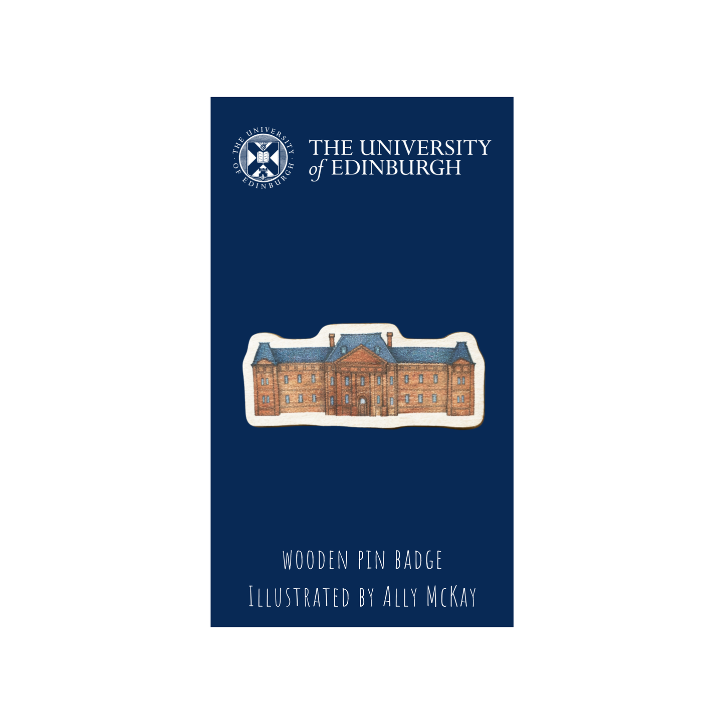 Wooden Buildings Pin Badge