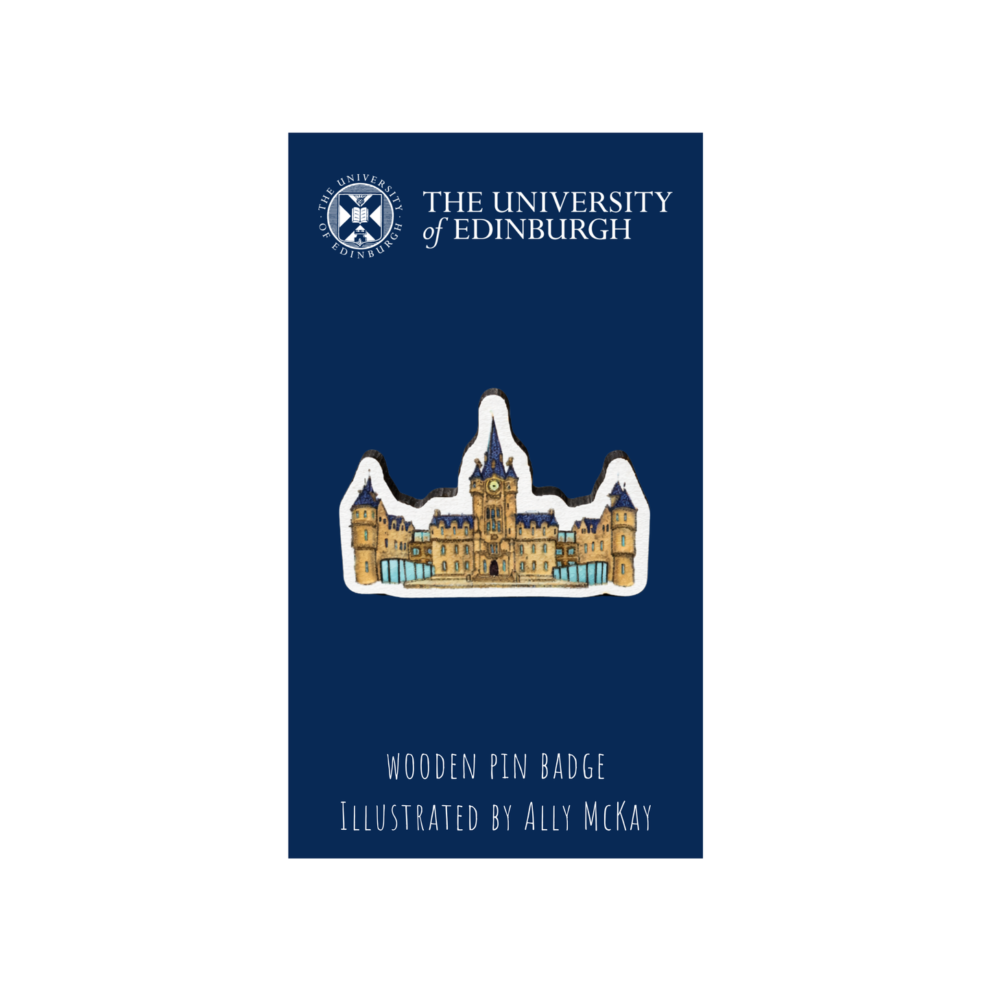 Wooden Buildings Pin Badge