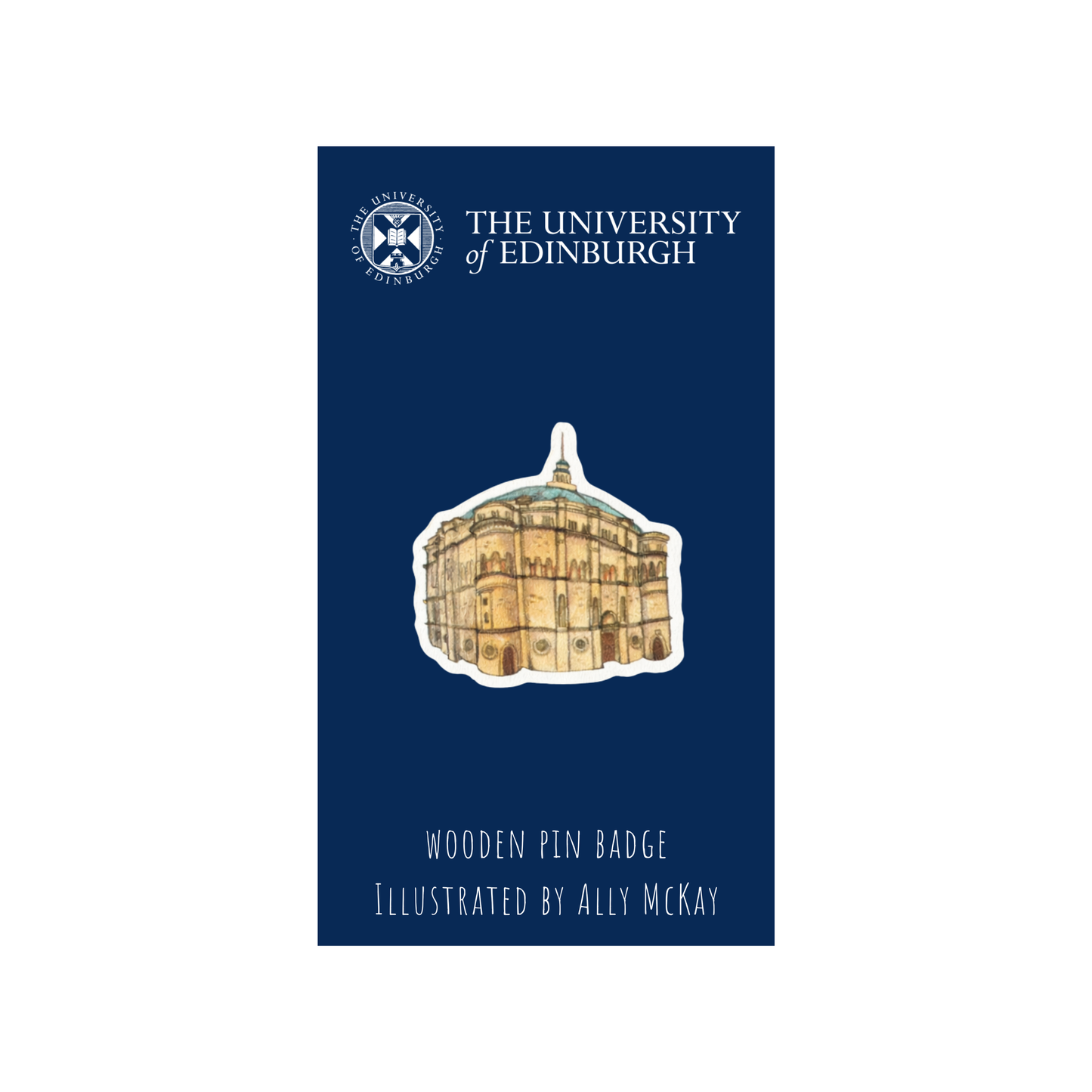 Wooden Buildings Pin Badge