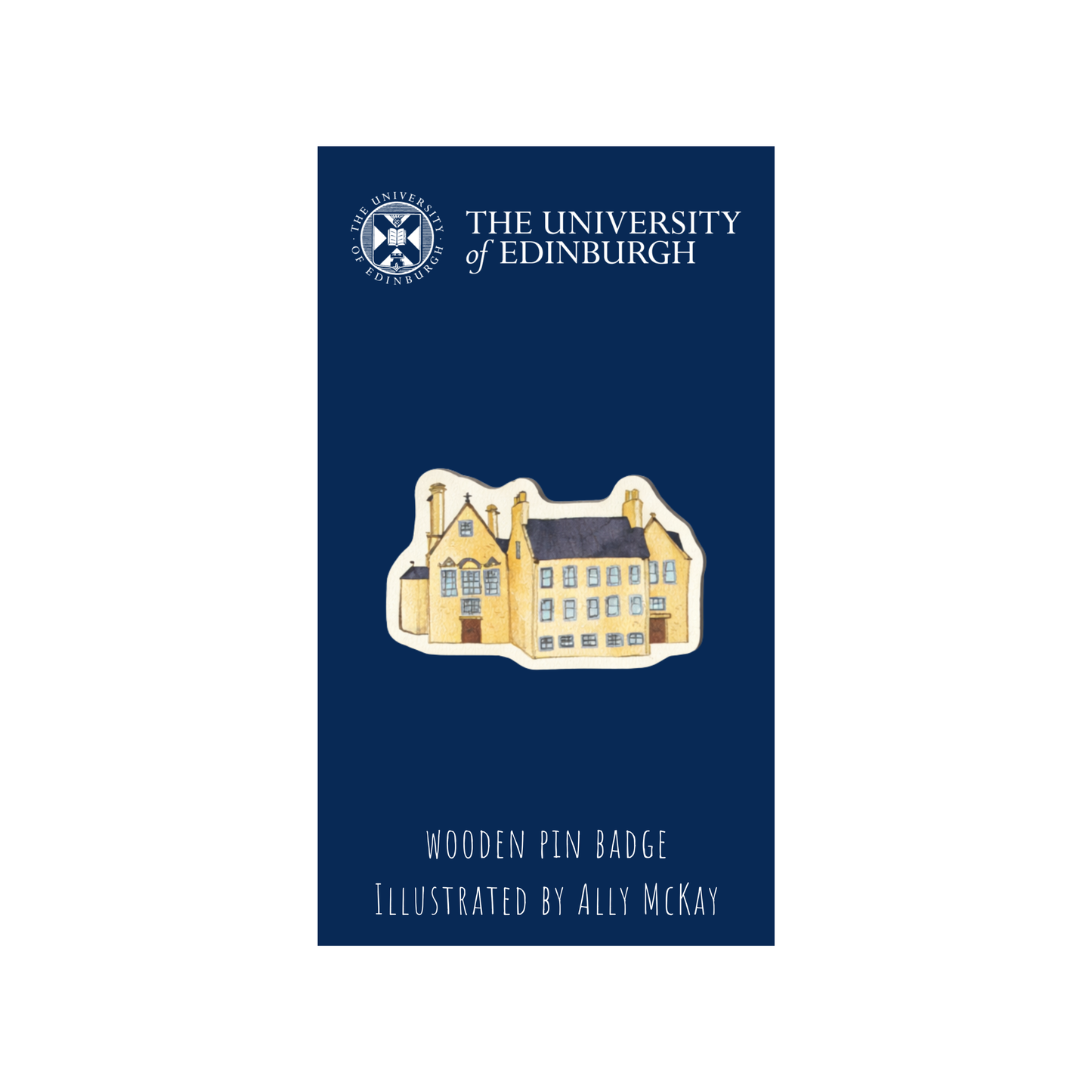 Wooden Buildings Pin Badge