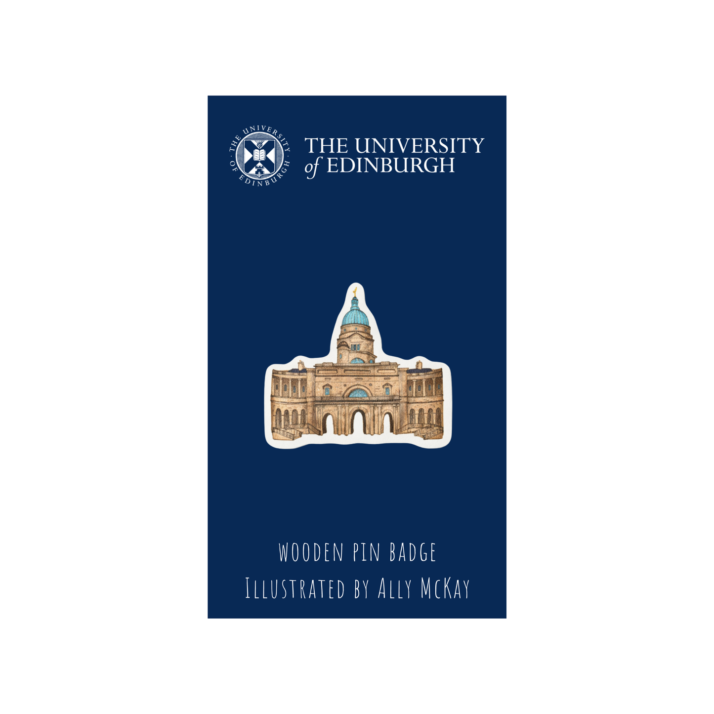 Wooden Buildings Pin Badge