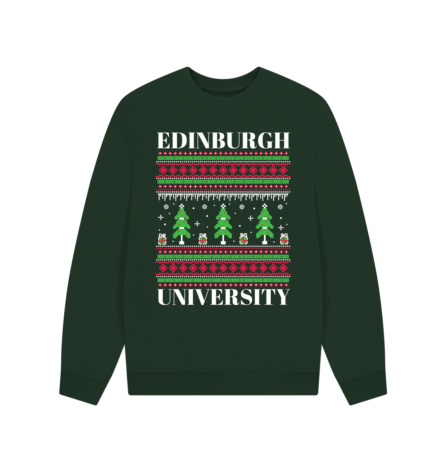 Evergreen Printed Sweater Front