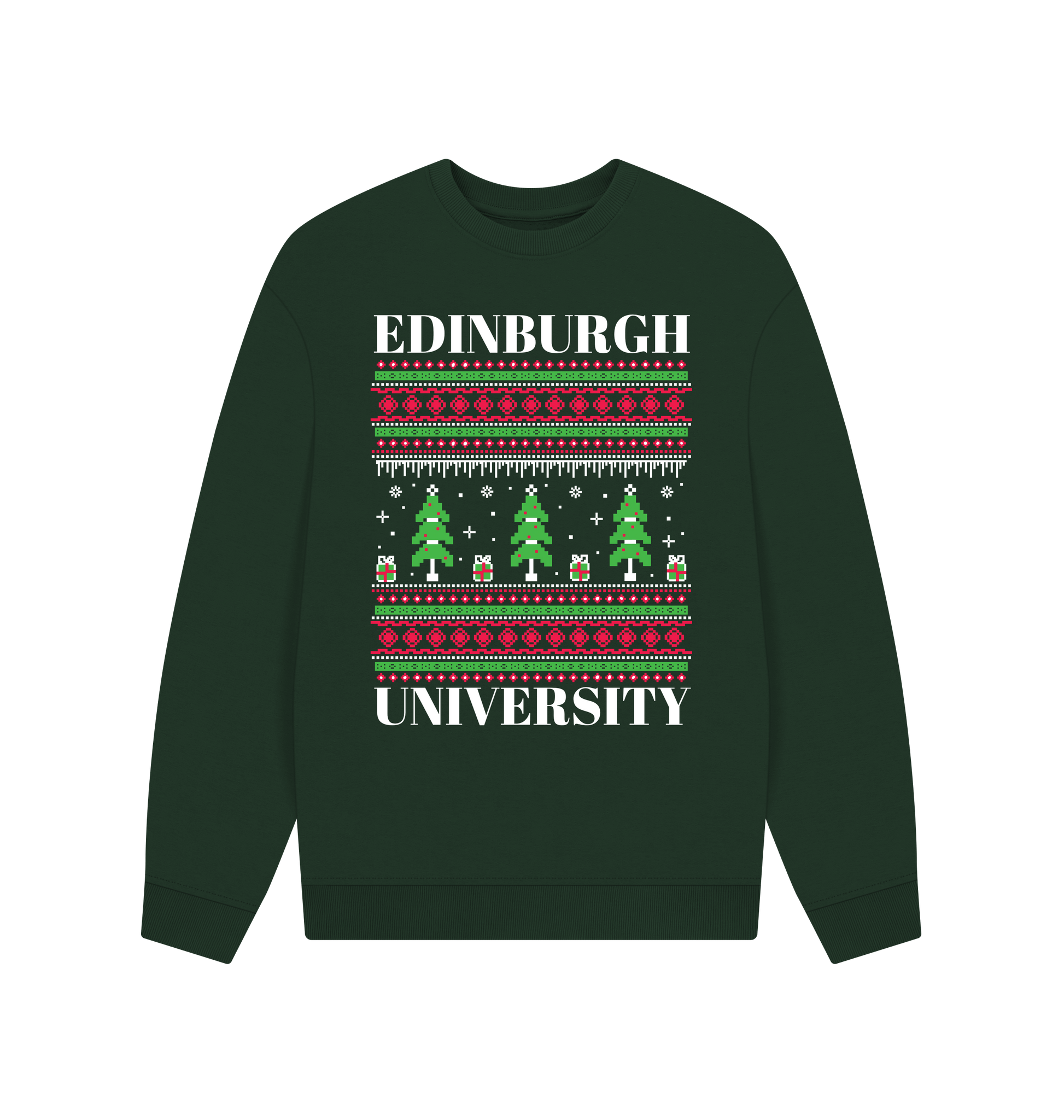 Evergreen Printed Sweater Front
