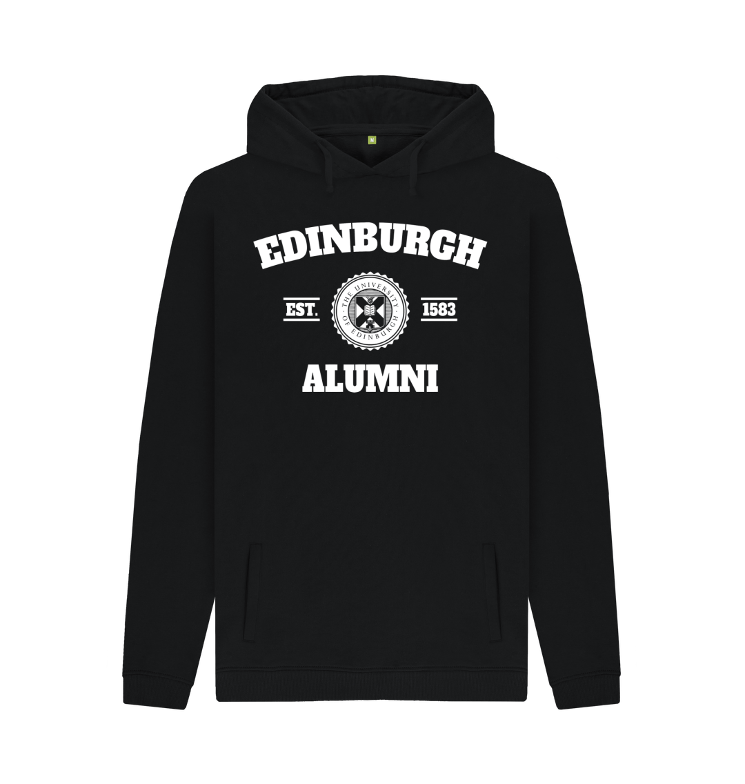 Black Printed Hoody Front